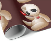 Papier Cadeau Bande dessinée de poupée de vaudou en papier (Coin rond)