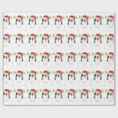 Papier Cadeau Bande dessinée mignonne de Penquin, papier (Plat)