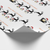 Papier Cadeau Bande dessinée mignonne de Penquin, papier (Coin)