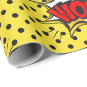 Papier Cadeau Bande dessinée pop art (Coin rond)