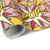 Papier Cadeau Bande dessinée Pop Art POP (Coin rond)