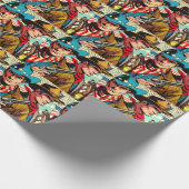 Papier Cadeau Bande dessinée vintage (Coin)