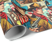 Papier Cadeau Bande dessinée vintage (Coin rond)