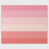 Papier Cadeau Bande rose personnalisée (Plat)