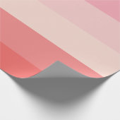 Papier Cadeau Bande rose personnalisée (Coin)
