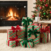 Papier Cadeau Bande sucre de canne