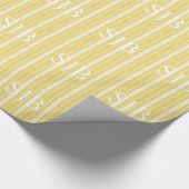 Papier Cadeau Bande victorienne avec Monogramme (Coin)