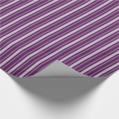 Papier Cadeau Bande victorienne violette (Coin)