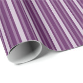 Papier Cadeau Bande victorienne violette (Coin rond)