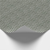 Papier Cadeau Bandes asymétriques vert foncé et gris clair (Coin)