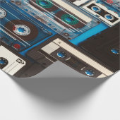Papier Cadeau Bandes audio rétro (Coin)