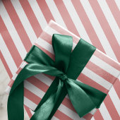 Papier Cadeau Bandes blanches roses modernes