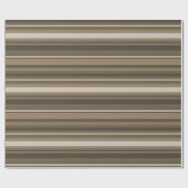 Papier Cadeau Bandes Brown (Plat)