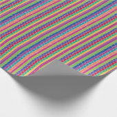 Papier Cadeau Bandes colorées (Coin)