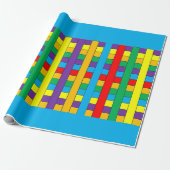 Papier Cadeau Bandes colorées (Déroulé)