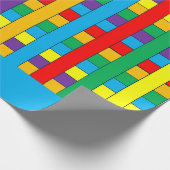 Papier Cadeau Bandes colorées (Coin)