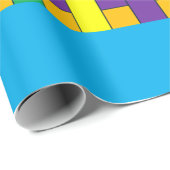 Papier Cadeau Bandes colorées (Coin rond)