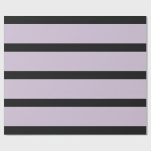Papier Cadeau Bandes crayon violet noir et clair