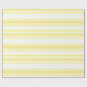 Papier Cadeau Bandes de citron (Plat)