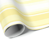 Papier Cadeau Bandes de citron (Coin rond)