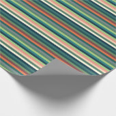 Papier Cadeau Bandes de couleurs (Coin)