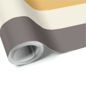 Papier Cadeau Bandes de couleurs vintages (Coin rond)