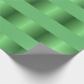 Papier Cadeau Bandes de dégradé vert (Coin)