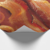 Papier Cadeau Bandes de grésillement chaudes de lard (Coin)