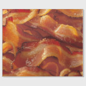 Papier Cadeau Bandes de grésillement chaudes de lard (Plat)