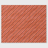 Papier Cadeau Bandes de Noël rouge et or (Plat)