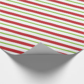 Papier Cadeau Bandes de Noël simples (Coin)