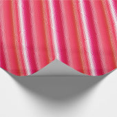 Papier Cadeau Bandes de verre dépoli - rouge, rose et blanc (Coin)