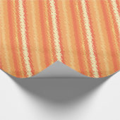 Papier Cadeau Bandes de verre - tons orange et or (Coin)
