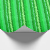 Papier Cadeau Bandes de verre - tons vert émeraude (Coin)