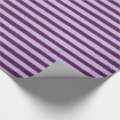 Papier Cadeau Bandes d'huile violette et or fête d'anniversaire (Coin)