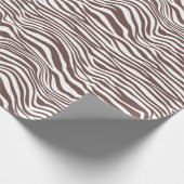 Papier Cadeau Bandes d'impression Zebra Brown (Coin)