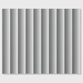 Papier Cadeau Bandes d'ombre grises (Plat)