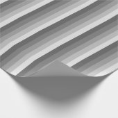 Papier Cadeau Bandes d'ombre grises (Coin)