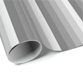 Papier Cadeau Bandes d'ombre grises (Coin rond)
