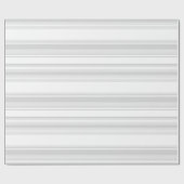 Papier Cadeau Bandes gris clair (Plat)