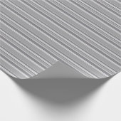 Papier Cadeau Bandes grises (Coin)