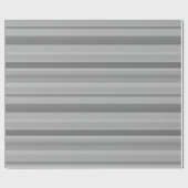 Papier Cadeau Bandes horizontales grises (Plat)