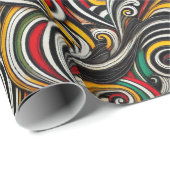 Papier Cadeau Bandes inhabituelles (Coin rond)