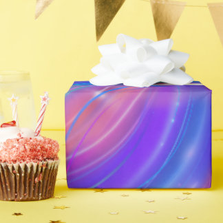 Papier Cadeau Bandes Lumineuses Vibrantes & Dynamiques