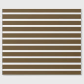 Papier Cadeau Bandes neutres de Pecan (Plat)