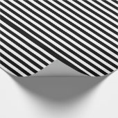 Papier Cadeau Bandes noir et blanc (Coin)