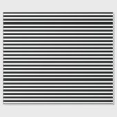 Papier Cadeau Bandes noir et blanc (Plat)