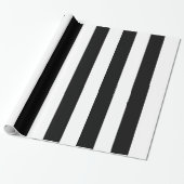 Papier Cadeau Bandes noires et blanches (Déroulé)
