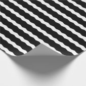 Papier Cadeau Bandes noires et blanches (Coin)