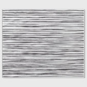 Papier Cadeau Bandes noires et blanches (Plat)